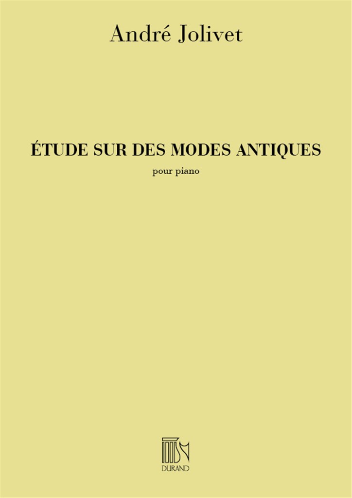 Etudes Modes Antiques Piano